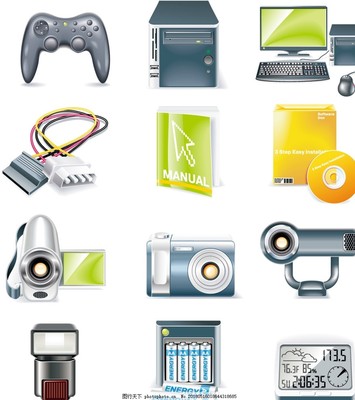 数码周边产品矢量素材EPS 创意设计与营销利器